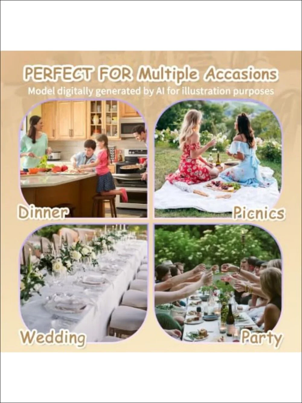 Heavy Weight Table Cloth 60x84 Fringe Tassel Rectangle Dining Tablecloth
